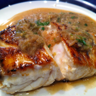 Fish with Red Curry Coconut Sauce