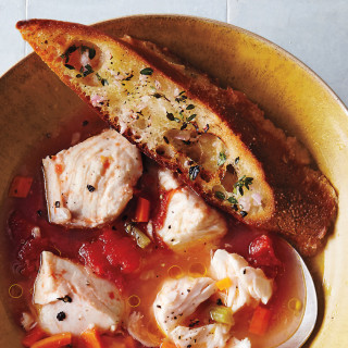 Fish Stew with Herbed Toasts