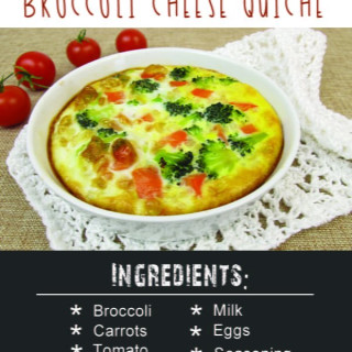 Flourless Air Fryer Broccoli Cheese Quiche