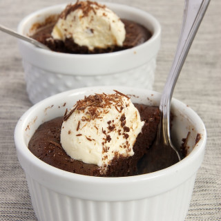 Flourless Chocolate Cakes for Two