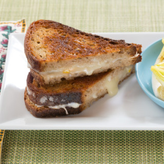 Fontina and Preserved Lemon Grilled Cheese Sandwicheswith Endive, Clementin