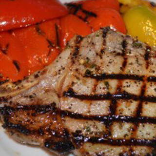 Foodie Friday: Grilled Center Cut Pork Chops with Bell Peppers