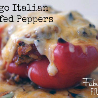 Freezer Meal Recipes:Asiago Italian Stuffed Peppers