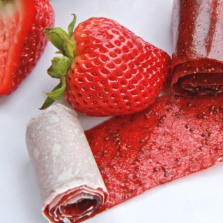 Fresh Strawberry Fruit Roll-ups