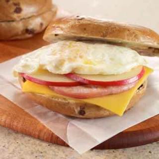 Fried Egg, Apple & Ham Sandwich