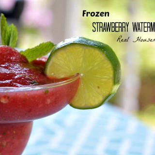 Frozen Strawberry Watermelon Mojito