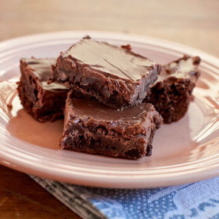 Fudge Brownies with Chocolate Frosting