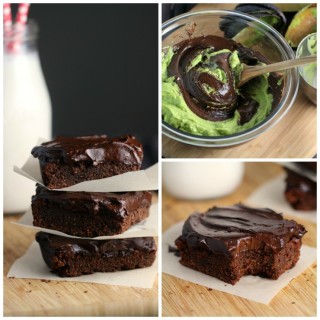 Fudgy Avocado Brownies with Avocado Frosting