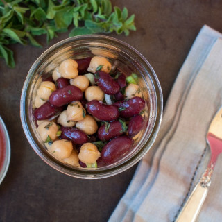 garbanzo and kidney bean salad