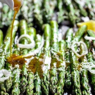 Garlic Browned Butter Baked Asparagus