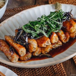 Ginger Pork Rolls with Eggplant 茄子の肉巻き生姜焼き &bull; Just One Cookbook