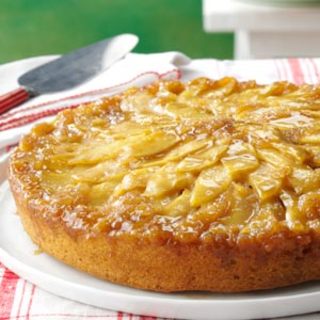 Gingered Apple Upside-Down Cake Recipe