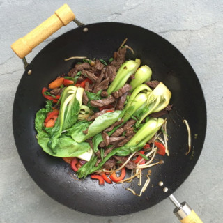 Gluten-Free Beef and Baby Bok Choy Stir-Fry