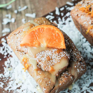 Gluten Free Coconut Clementine Mini Loaf Cakes