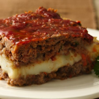 Gluten-Free Mashed Potato Stuffed Meatloaf Squares