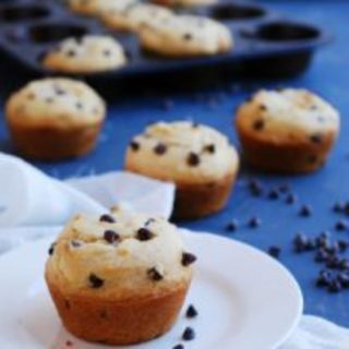 Gluten-free Vegan Chocolate Chip Muffins (Top-8-free!)