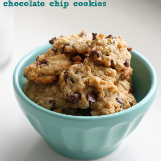 Gluten Free Coconut Oatmeal Chocolate Chip Cookies.