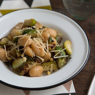 Gnocchi with Roasted Brussels Sprouts, Lemon &amp; Pine Nuts Recipe