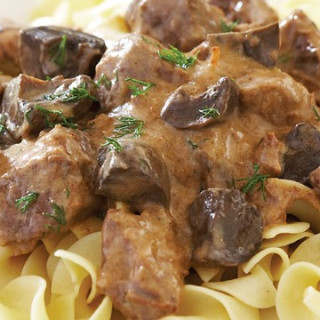Go for gold with slow-cooker beef stroganoff