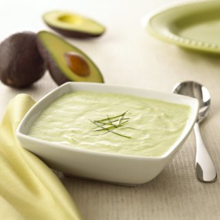 Goat Cheese Chilled Cucumber Avocado Soup