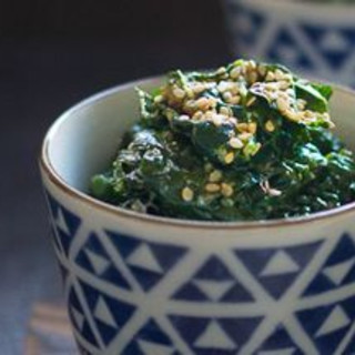 Goma-ae: Kale with sesame sauce