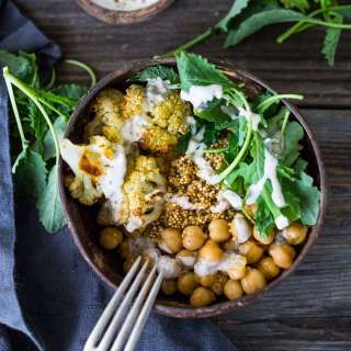 Grain Bowl with Chickpeas &amp; Cauliflower