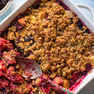 Grain Free Apple and Blackberry Crumble