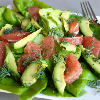 Grapefruit and Avocado Salad with Dill