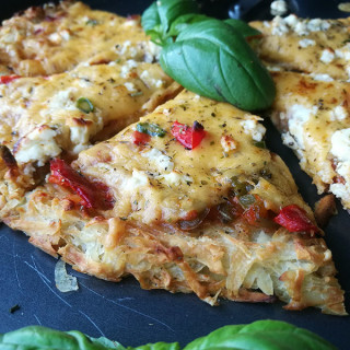 Grated Potato Crust Pizza &#8902; The Gardening Foodie