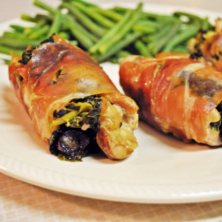 Greek Stuffed Prosciutto Wrapped Chicken Thighs