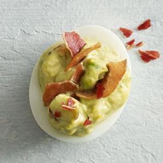Green Eggs and Ham Deviled Eggs