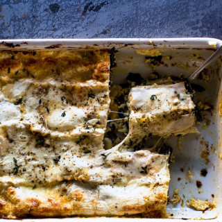 Greens and Cheese Vegetable Lasagna