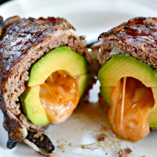 Grill These Bacon-Wrapped Avocado Burger Bombs