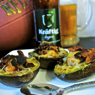 Grilled Avo­ca­dos for the Super Bowl