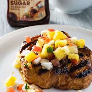 Grilled BBQ Pork Chops with Pineapple Salsa