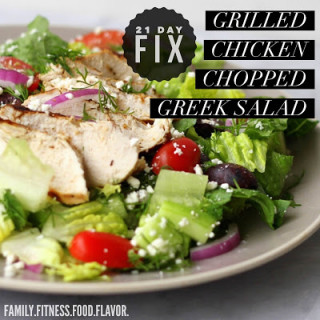 Grilled Chicken Chopped Greek Salad