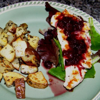 Grilled Chicken with Pinot-Plum Sauce