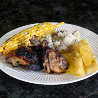 Grilled Citrus Chicken with Grilled Tropical Fruit