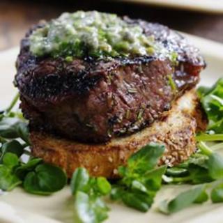 Grilled Filet Mignon with Herb Butter and Texas Toasts