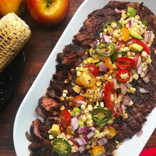 Grilled Flank Steak And Corn Salad Recipe by Tasty