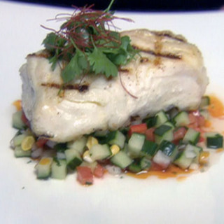 Grilled Halibut with Summer Salsa