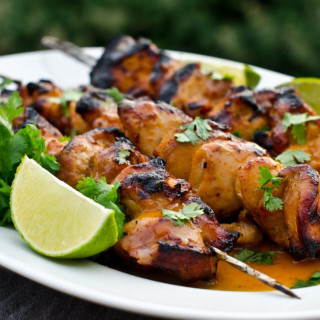 Grilled Honey, Lime &amp; Sriracha Chicken Skewers