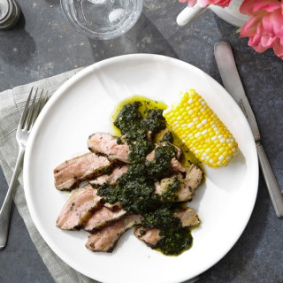 Grilled Leg of Lamb with Pistou