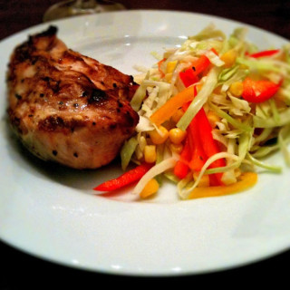 Grilled Lemon Chicken With Slaw