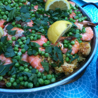 Grilled Lobster Paella