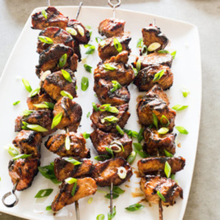 Grilled Pork Kebabs with Hoisin and Five-Spice 