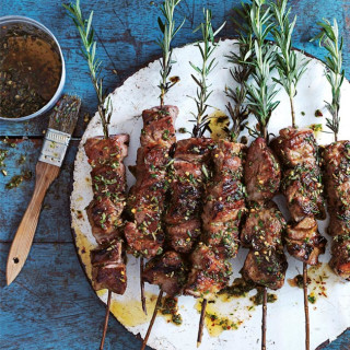 Grilled Rosemary And Chilli Pork Skewers