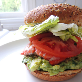 Grilled Salmon Sandwich with Guac