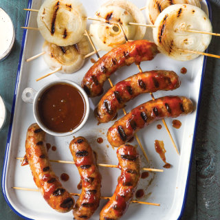 Grilled Sausage and Onions