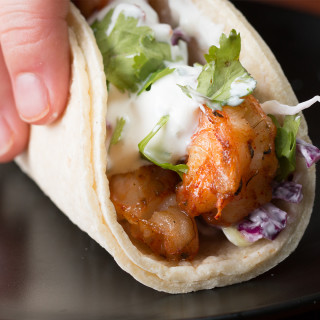 Grilled Shrimp Tacos With Creamy Cilantro Sauce Recipe by Tasty